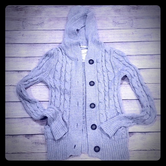 Aeropostale Sweaters - Aeropostale Gray Glittery hooded sweater